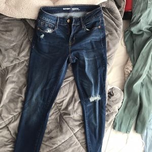 Old Navy Rockstar Dark Blue Jeans